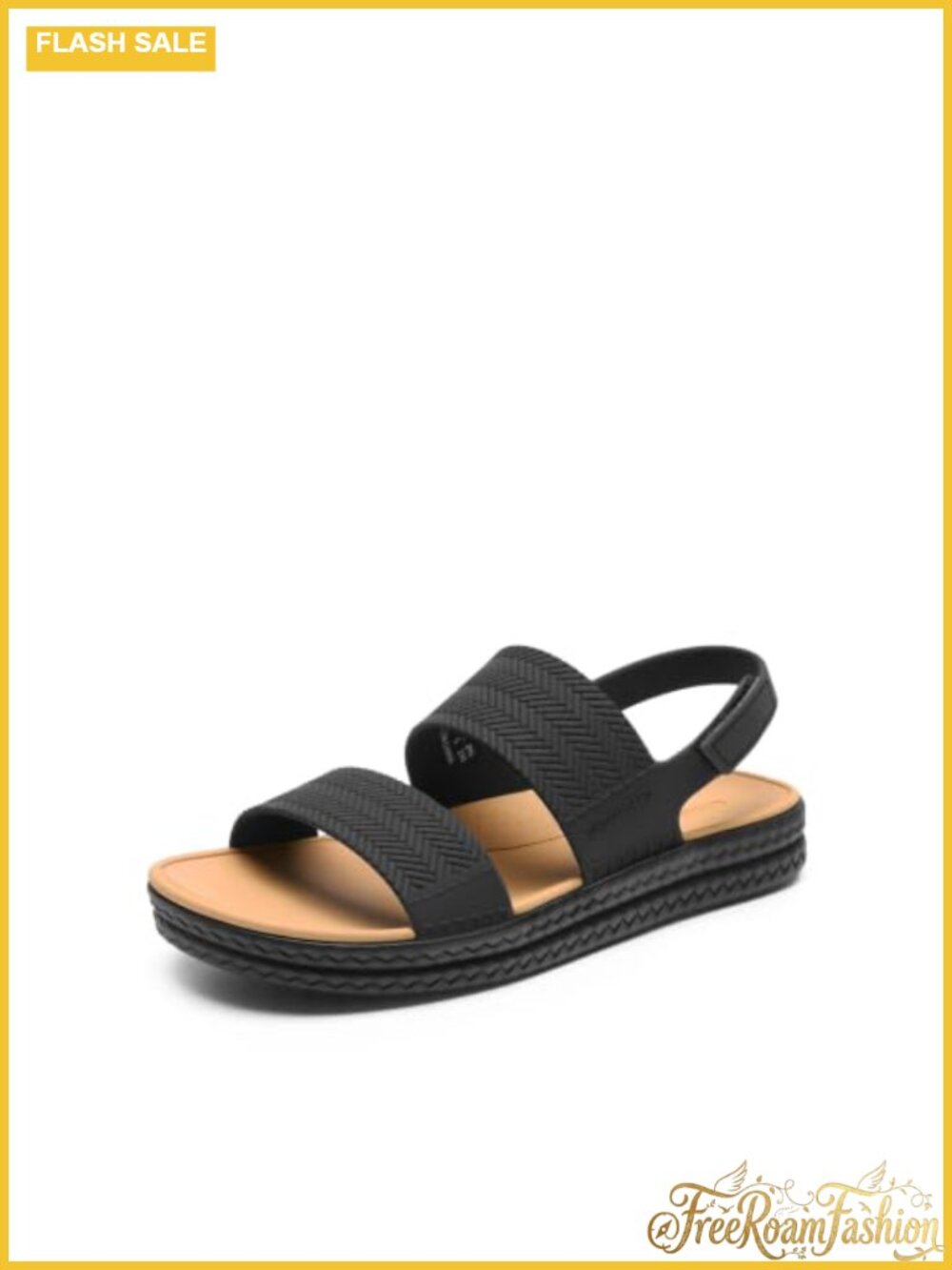Waterproof Quick-Dry Flat Sandals Arch Support Slide Casual Beach Pool